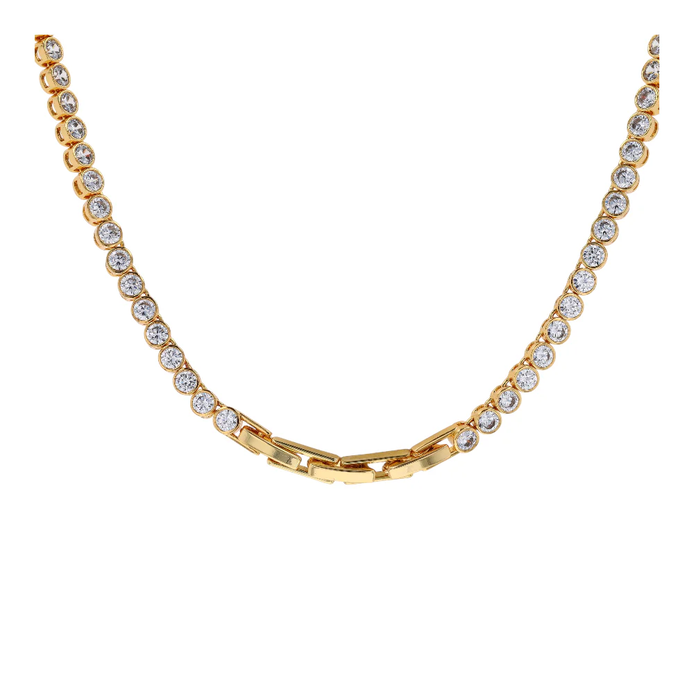 Costume Cubic Zirconia Tennis Necklace - Image 2