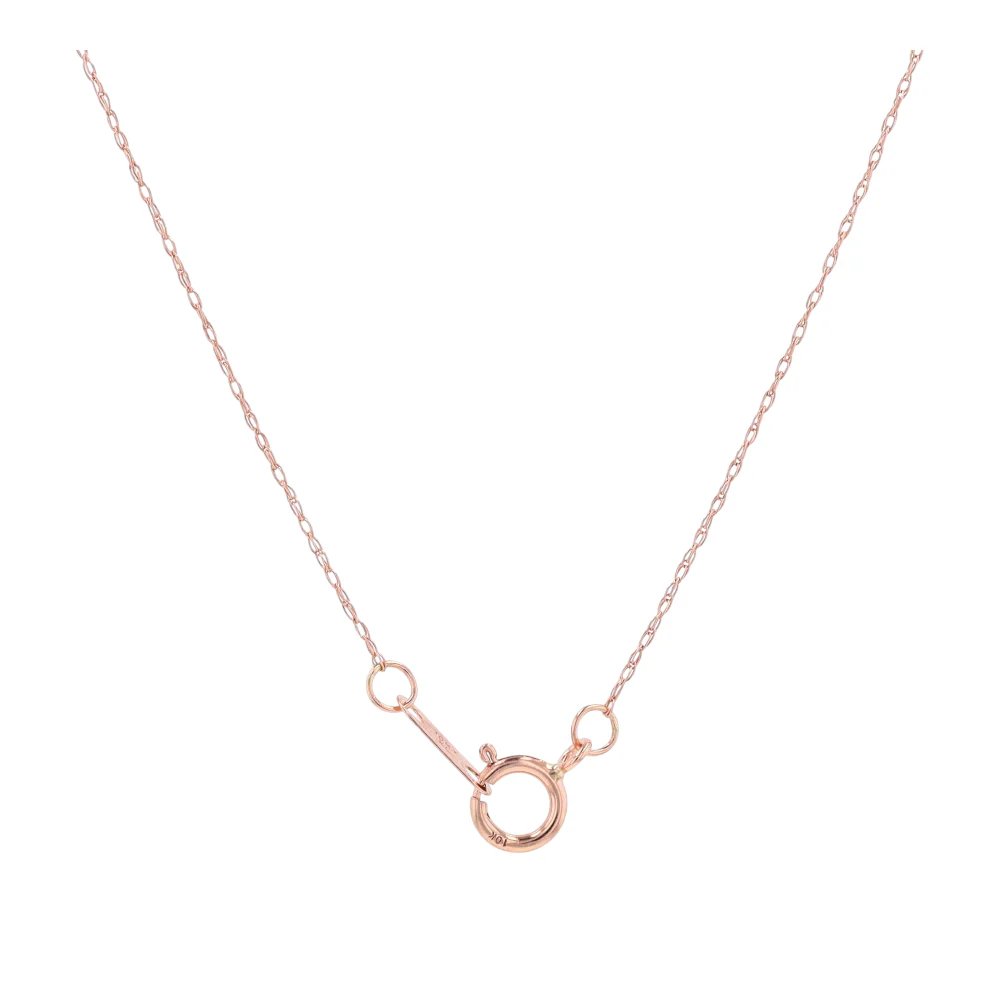10K Two-Tone Gold Diamond Pendant Necklace - Image 2