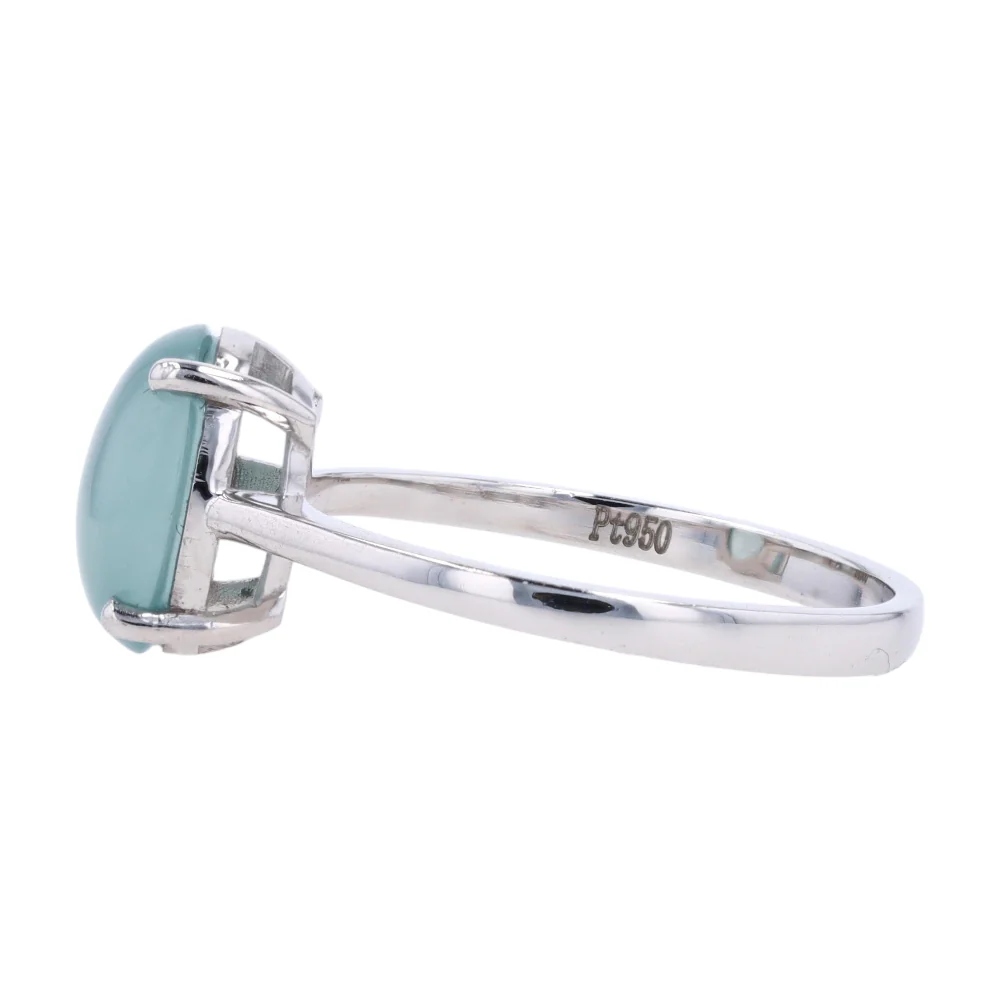 Platinum Jade Fashion Ring - Image 2