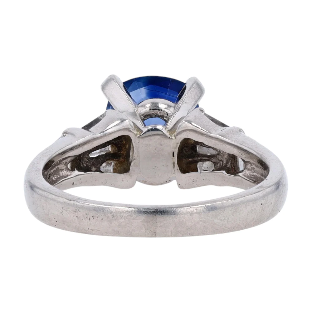 2 1/2 ctw Platinum Sapphire Fashion Ring - Image 3