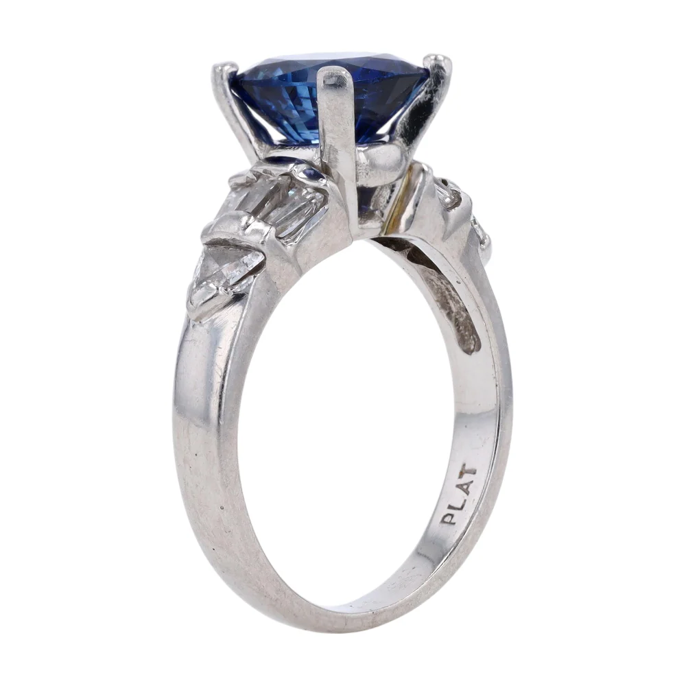 2 1/2 ctw Platinum Sapphire Fashion Ring - Image 5