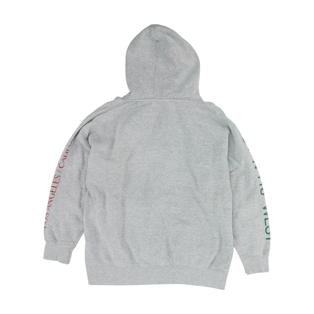 Gray Solid Hoodie Pullover - Image 2