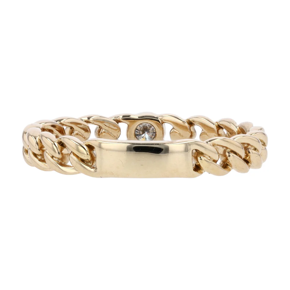 1/10 ctw 14K Yellow Gold Diamond Band Ring - Image 3