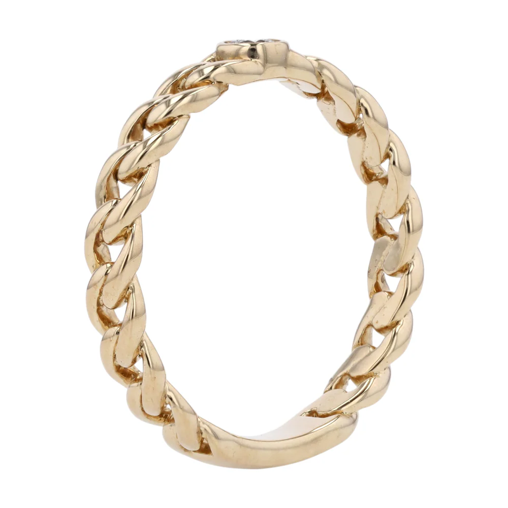 1/10 ctw 14K Yellow Gold Diamond Band Ring - Image 5