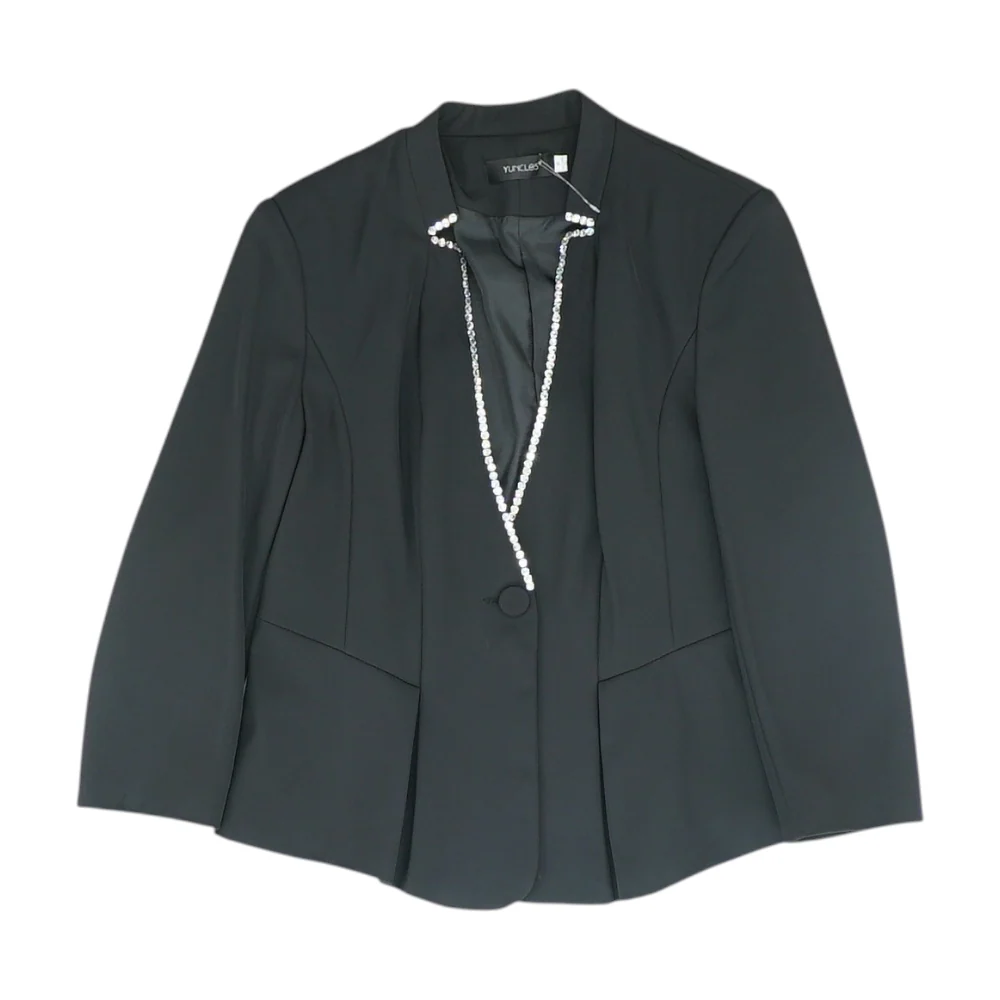Black Solid Blazer