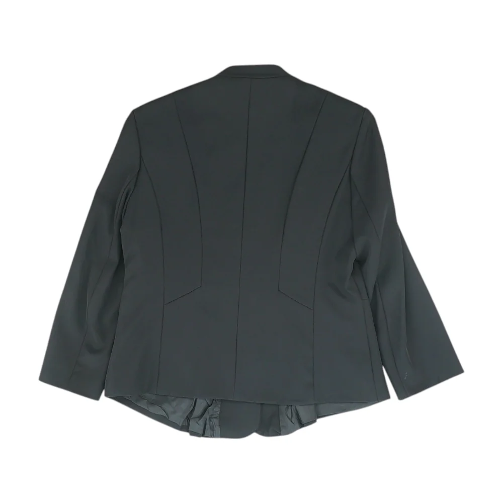 Black Solid Blazer - Image 2