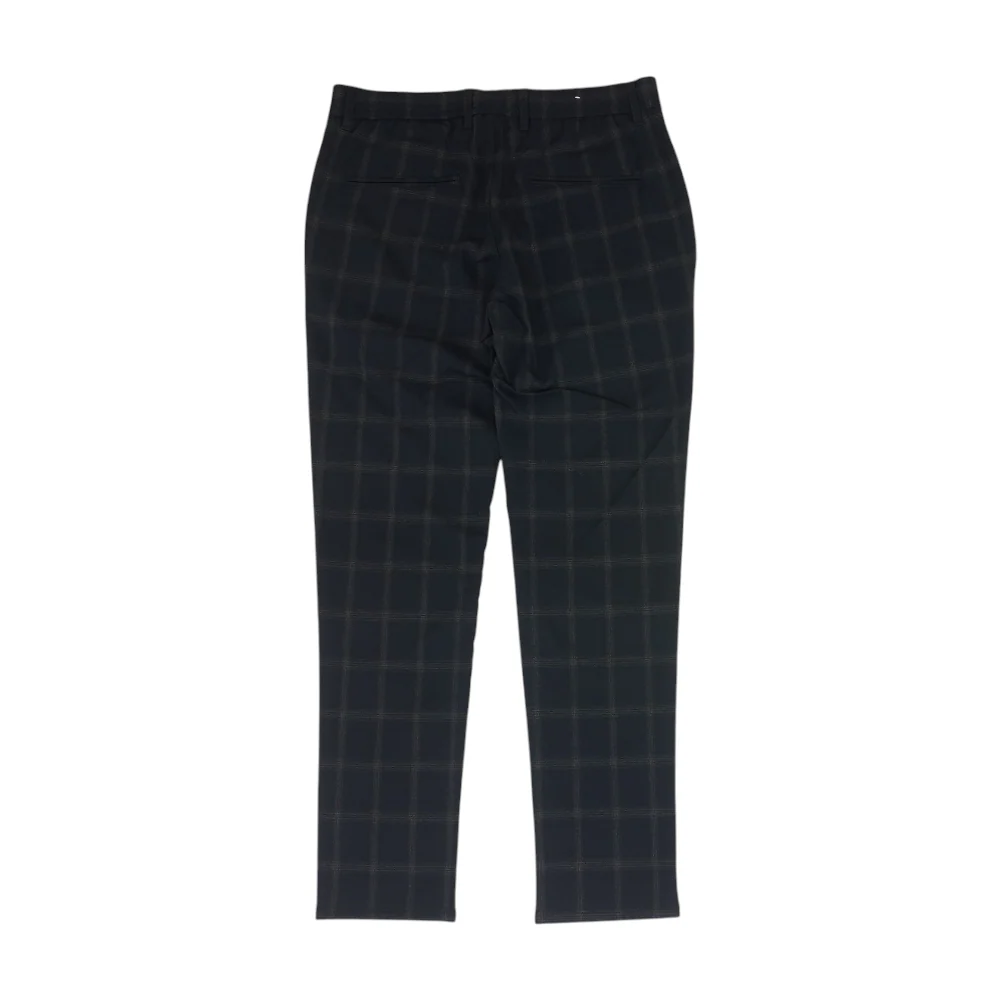 Navy Plaid Regular Pants - Image 2
