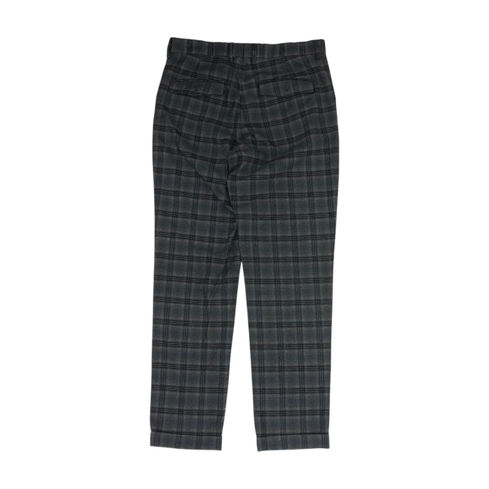 Gray Plaid Regular Pants - Image 2
