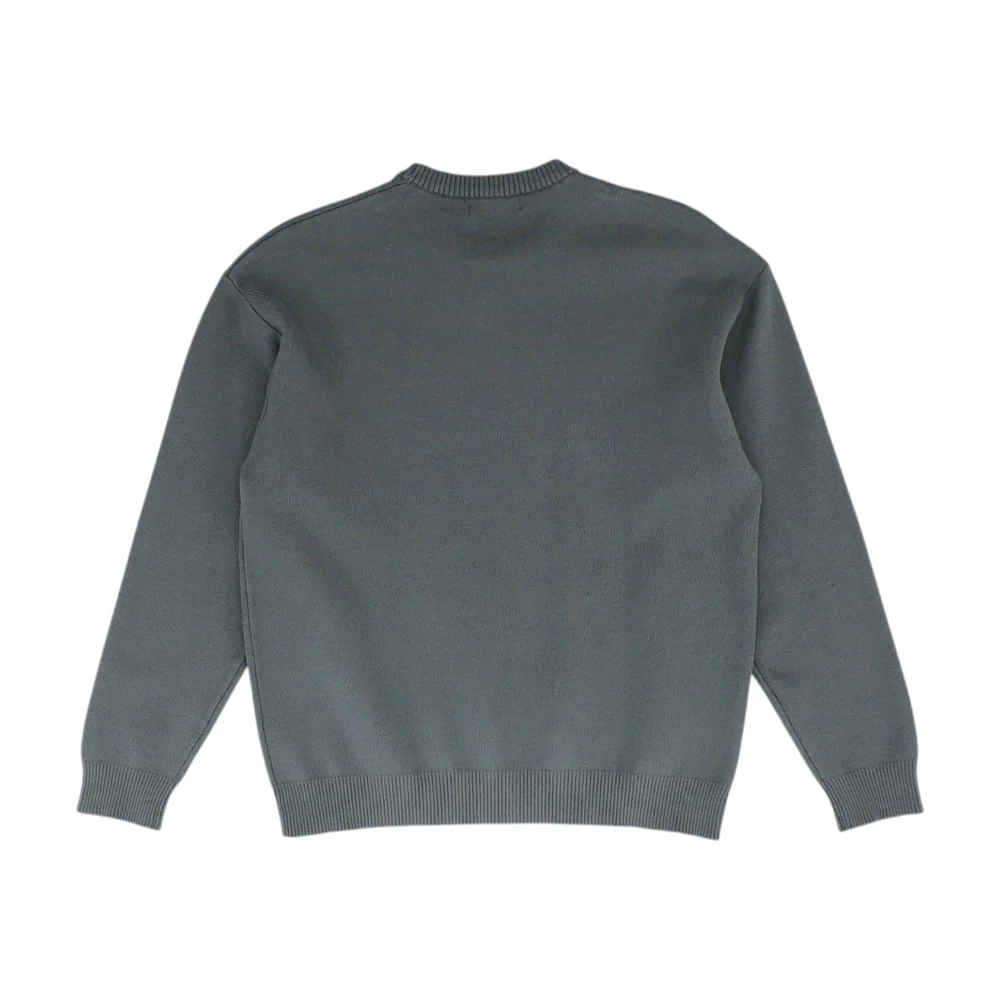 Gray Solid Pullover Sweater - Image 2
