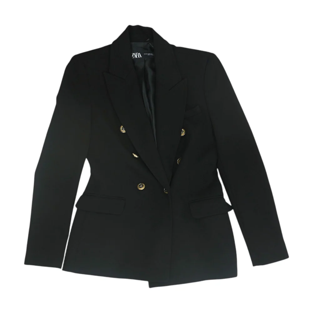 Black Solid Blazer