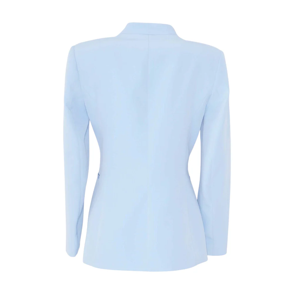 Blue Solid Blazer - Image 2