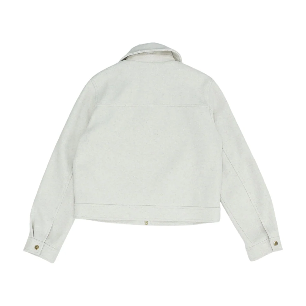 Beige Solid Jacket - Image 2