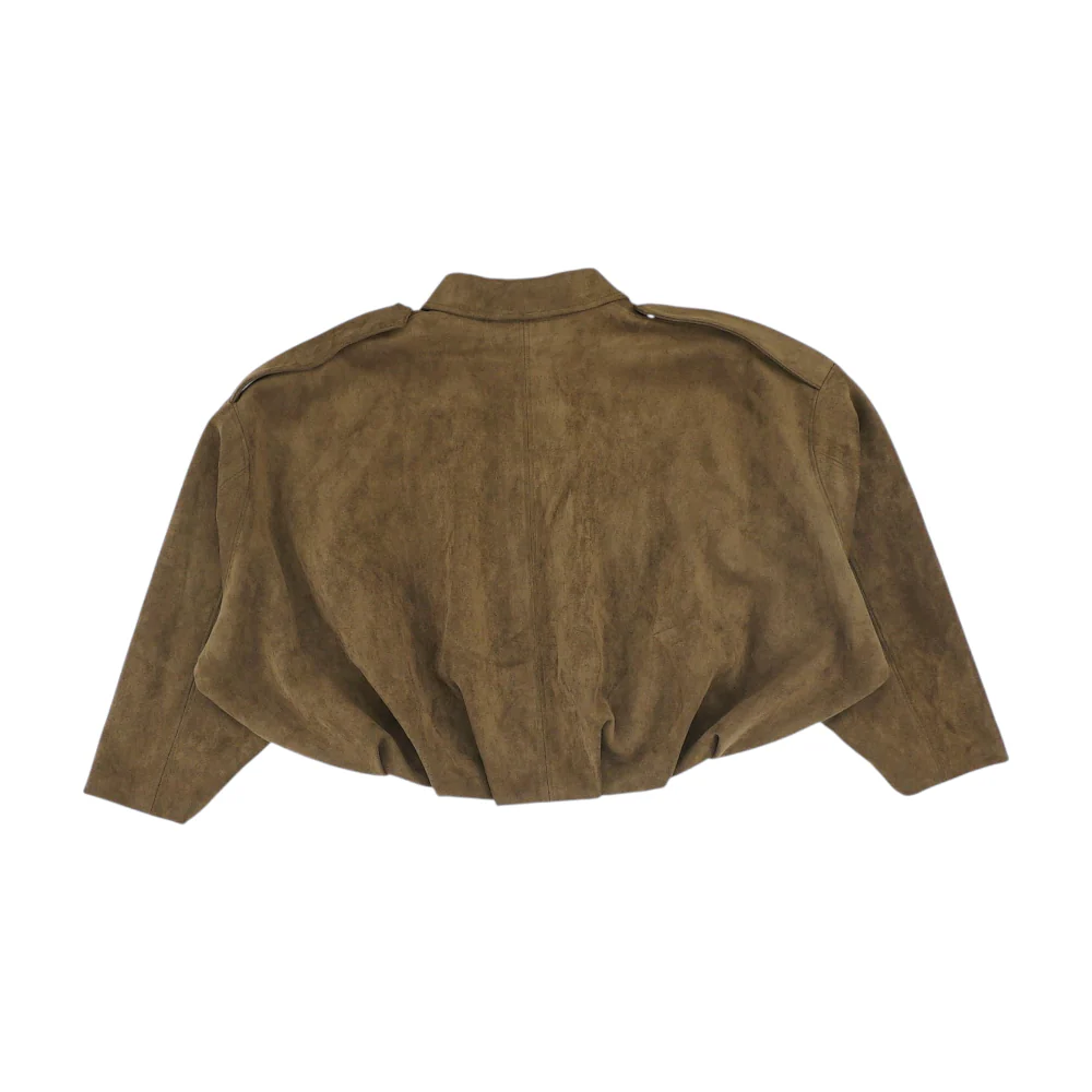 Brown Solid Jacket - Image 2