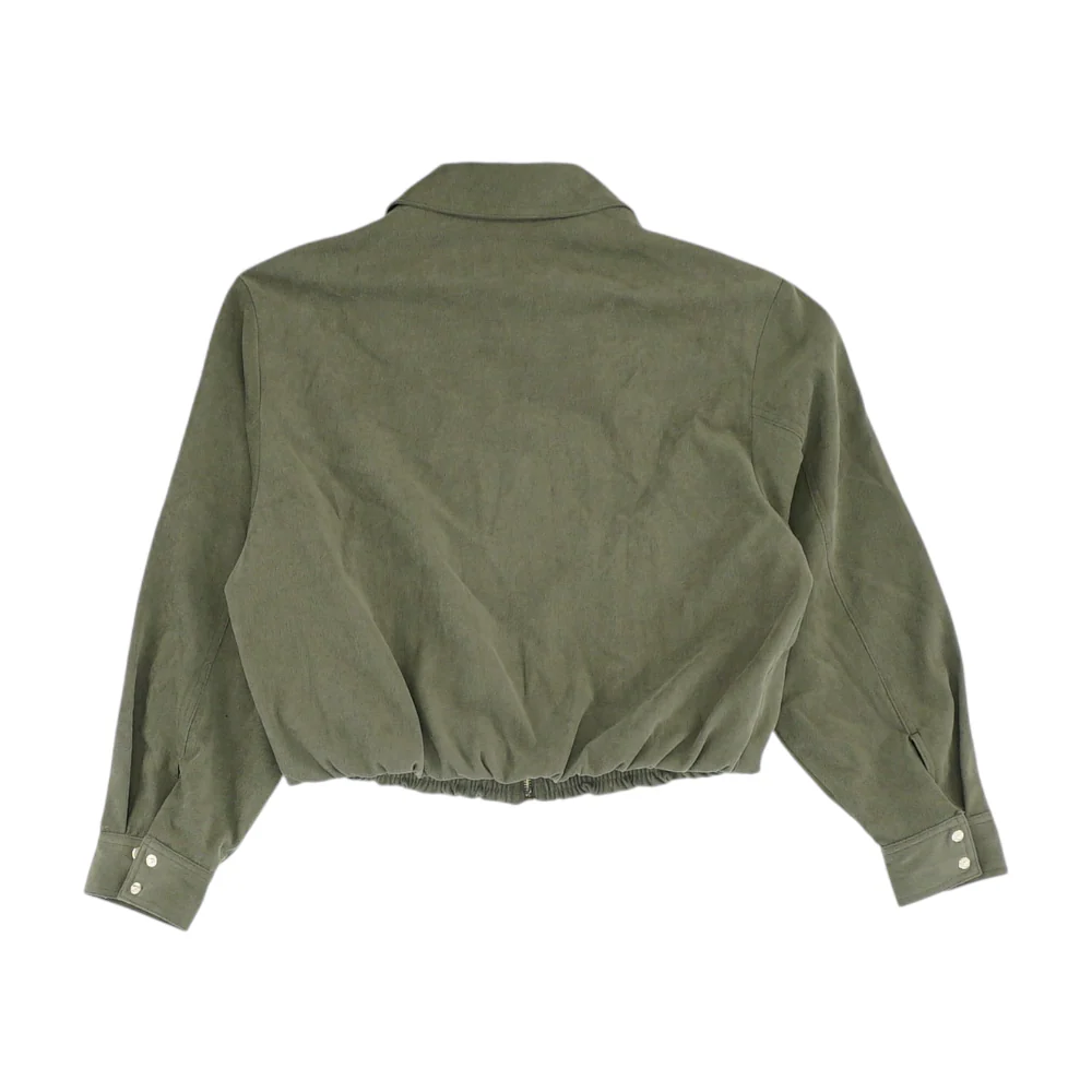 Olive Solid Jacket - Image 2