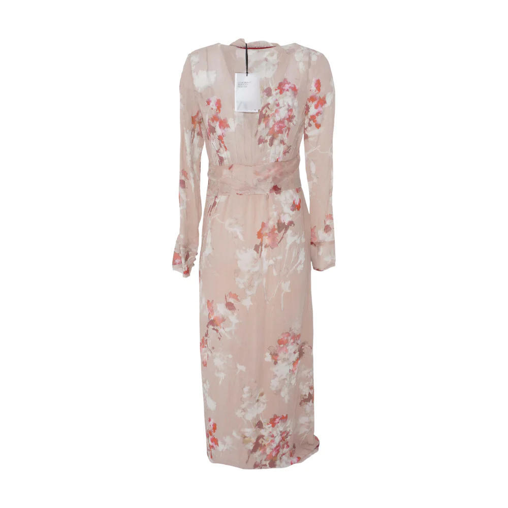 Beige Floral Maxi Dress - Image 2