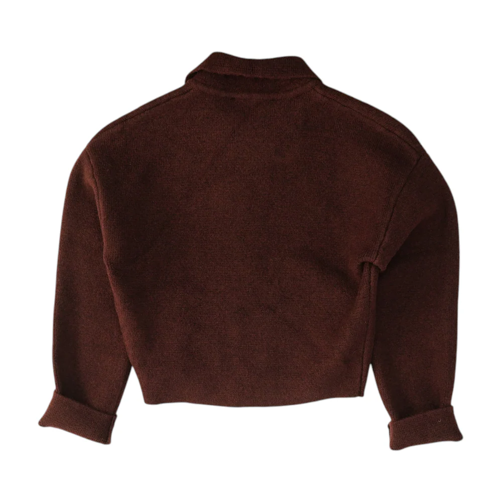 Maroon Solid Jacket - Image 2